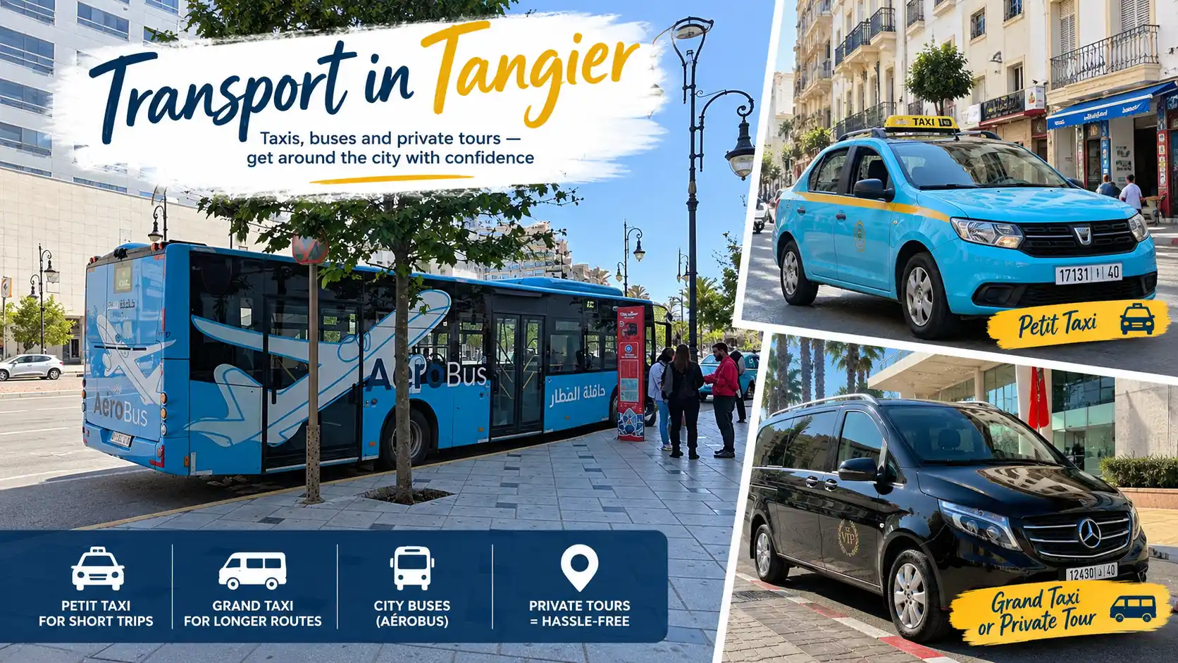Transport in Tangier: Petit & Grand Taxi Tips + Tours