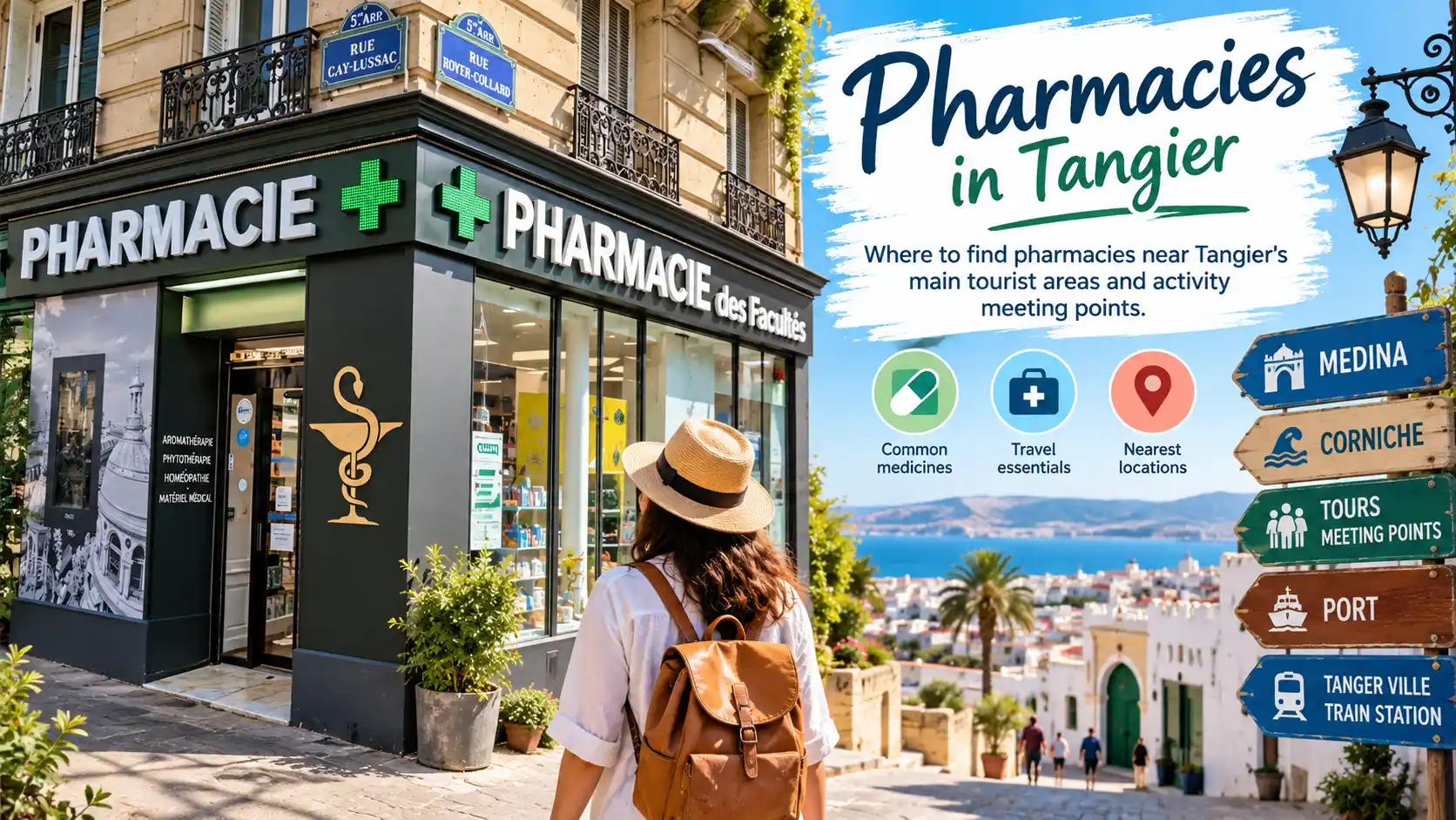 Pharmacies in Tangier Near Main Tourist Areas