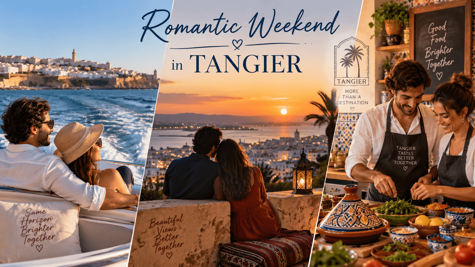 Romantic Weekend in Tangier: Boat Tour, Sunset & Cooking Class